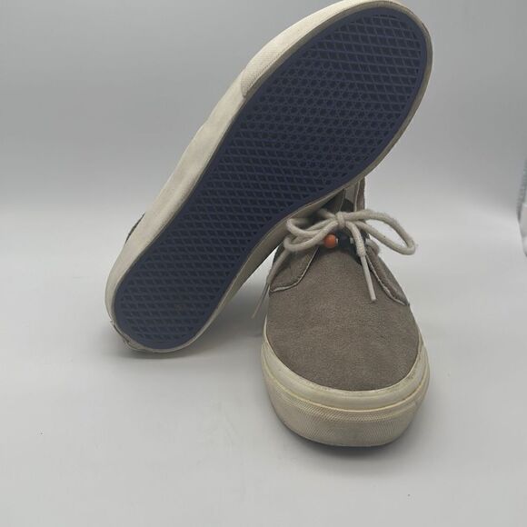 Vans Rhea Khaki Suede Lace-Up Slim Classic Beads Detail Shoes Size 5 Women's - Picture 6 of 7